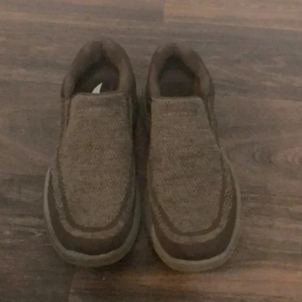 Slide into brown sneakers